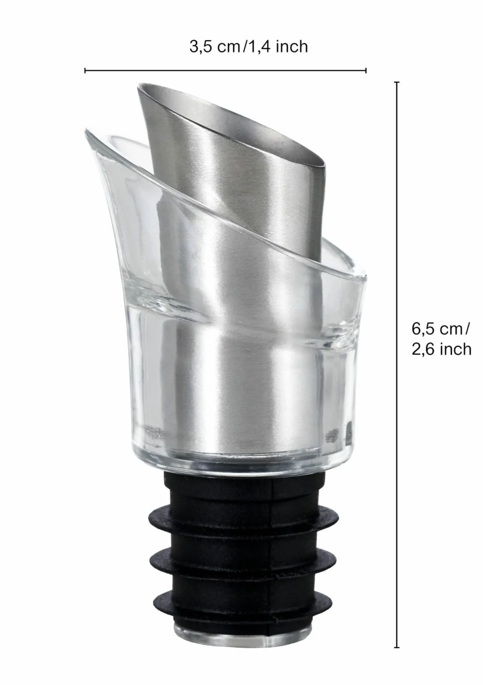 AdHoc Ausgießer und Verschluss transparent