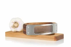 AdHoc Knoblauchpresse braunsilberfarben