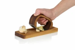 AdHoc Knoblauchpresse braunsilberfarben