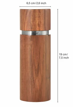 AdHoc Pfeffer-/Salzmühle braunsilberfarben