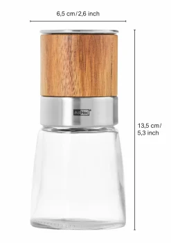 AdHoc Pfeffer-/Salzmühle braunsilberfarben