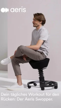 Aeris Sitzhocker schwarz