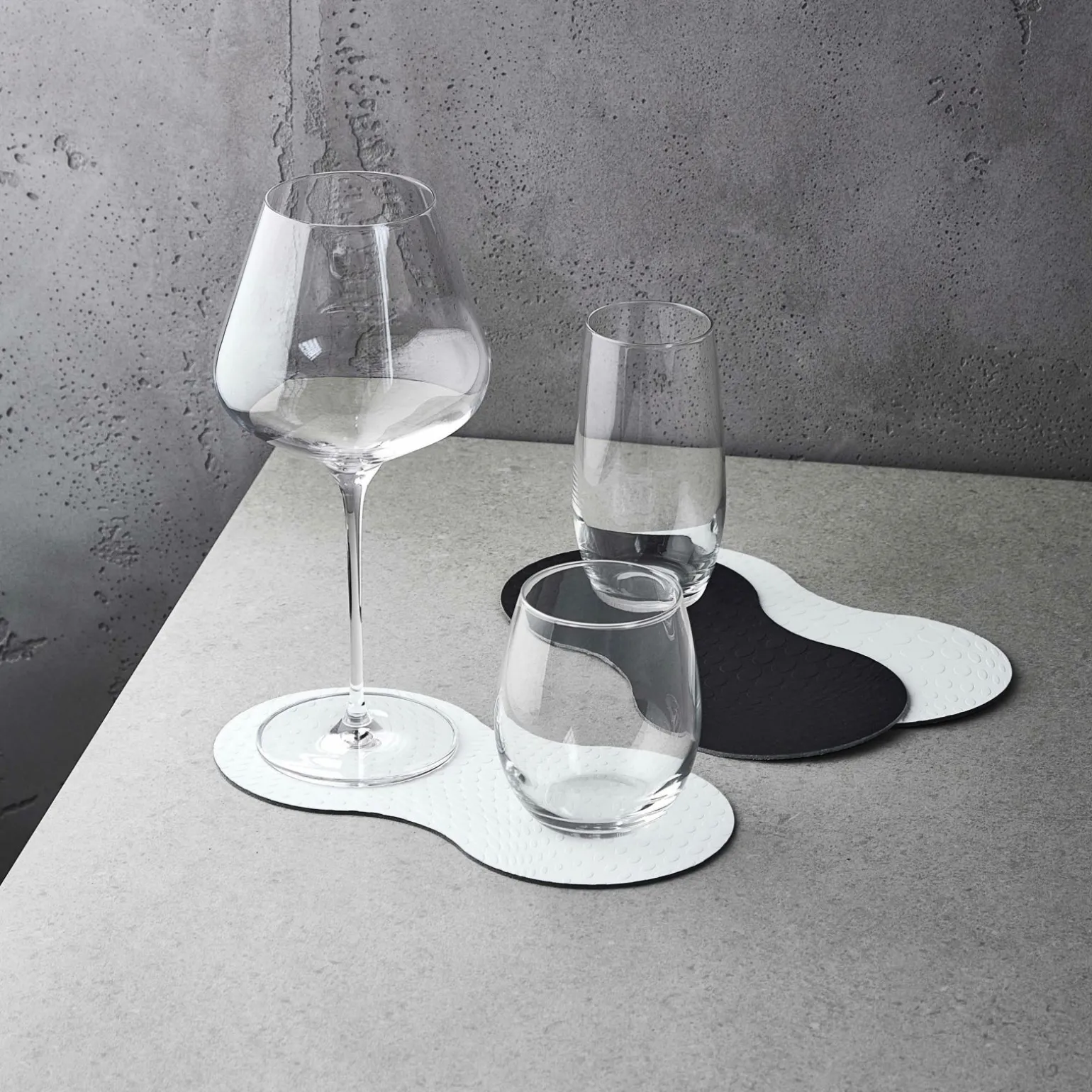 Aida 4er Coaster 24x12cm weiß