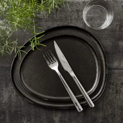 Aida Speiseteller 29x25cm schwarz