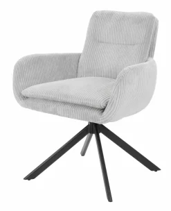Armlehndrehstuhl grau