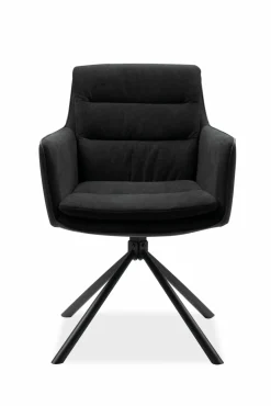 Armlehn-Drehstuhl schwarz