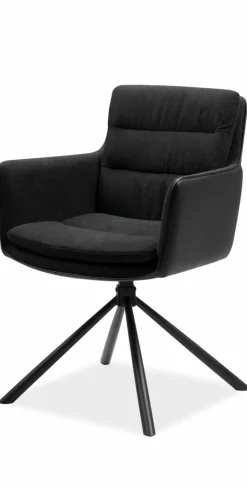 Armlehn-Drehstuhl schwarz