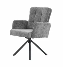 Armlehnstuhl drehbar grau