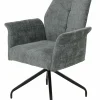 Armlehnstuhl drehbar grau