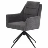 Armlehnstuhl drehbar grau