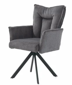 Armlehnstuhl drehbar grau