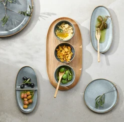 ASA Aperitifteller 20x10cm blau