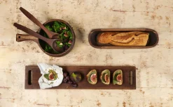 ASA Holzboard auf Füßen 60x13cm braun