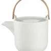 ASA Teekanne mit Holzgriff 600ml weiß