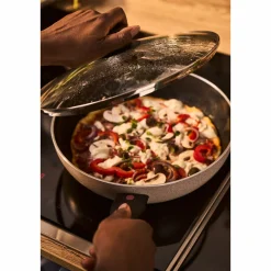 BALLARINI Schmorpfanne mit Deckel 28cm beigeschwarz