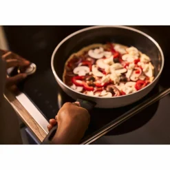 BALLARINI Schmorpfanne mit Deckel 28cm beigeschwarz