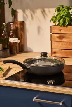 BALLARINI Schmorpfanne mit Deckel 28cm schwarz