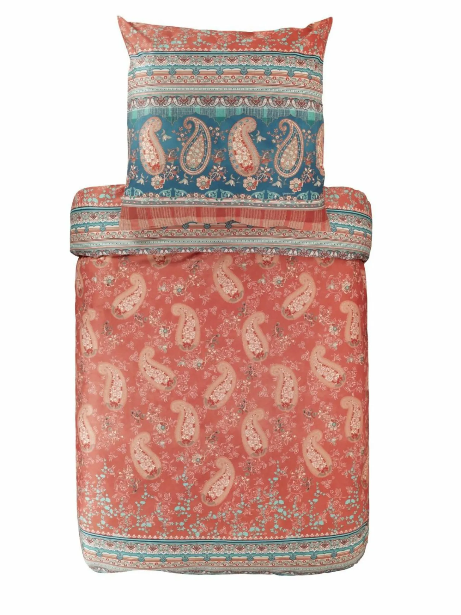 Bassetti Satin-Bettwäsche rot