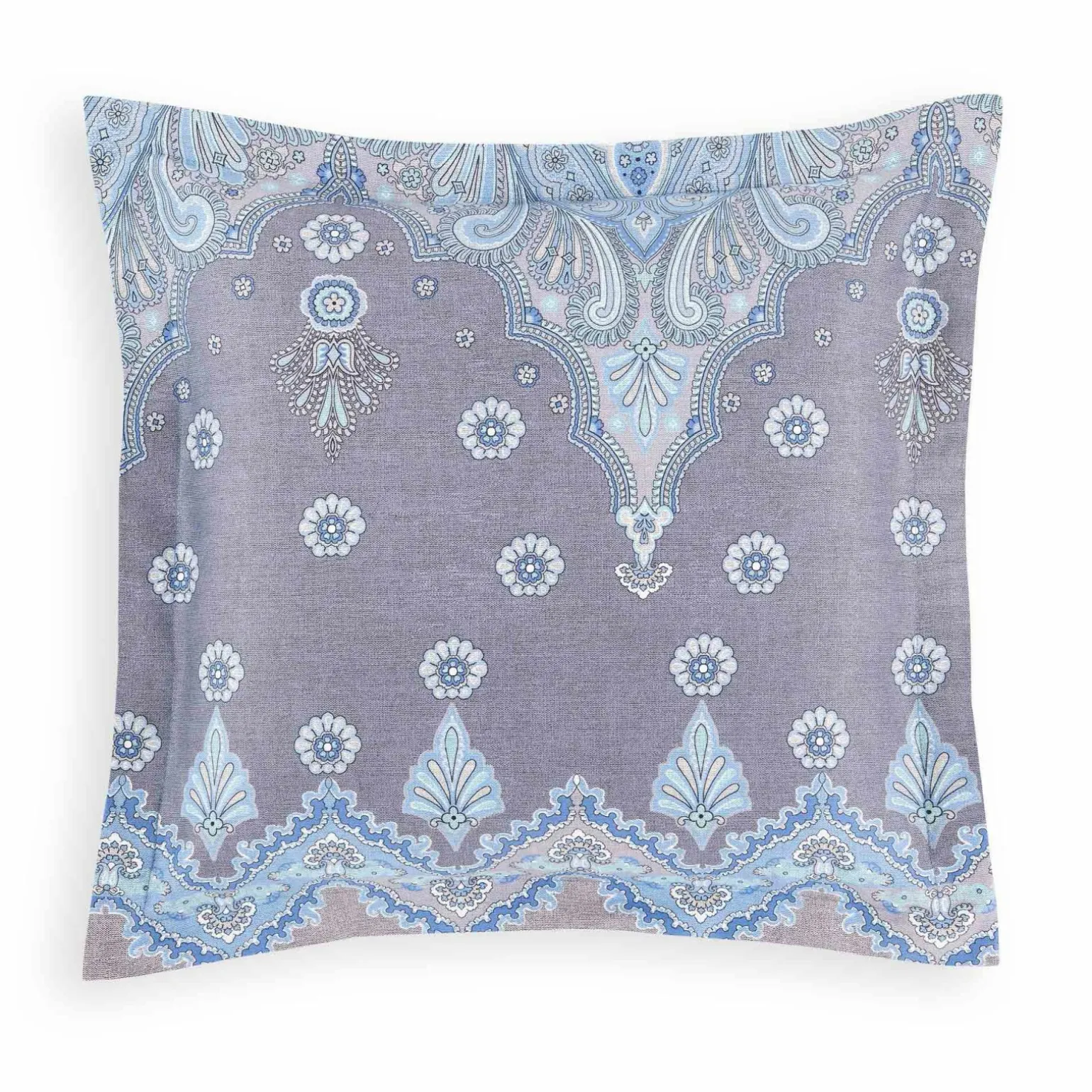 Bassetti Satin-Kissenhülle blau