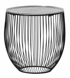 Beistelltisch schwarzsilberfarben