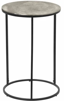 Beistelltisch schwarzsilberfarben