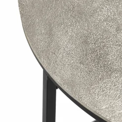 Beistelltisch schwarzsilberfarben