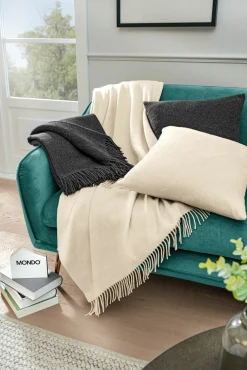 Biederlack MONDO Plaid grau