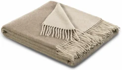 Biederlack Plaid beige