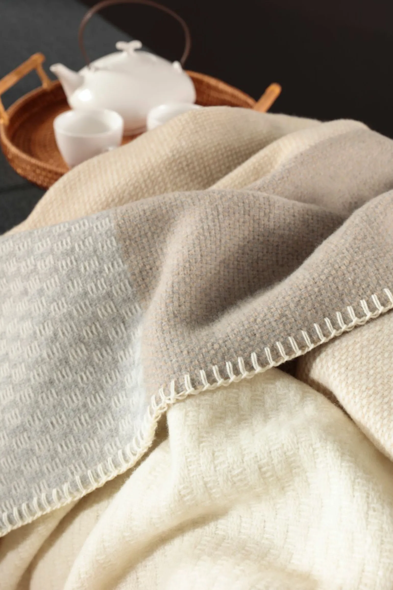 Biederlack Plaid braun