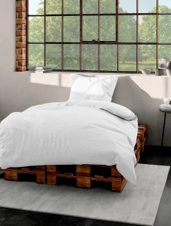 Bierbaum Biber-Bettwäsche weiß