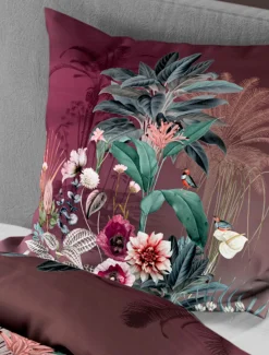 Bierbaum Mako-Satin-Bettwäsche rot