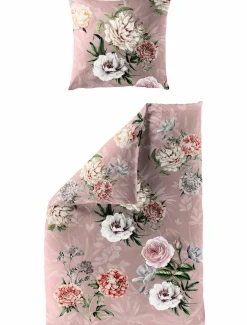 Bierbaum Mako-Satin-Bettwäsche pink