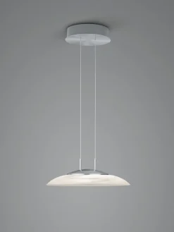 B-Leuchten FINDUS LED-Pendelleuchte 1flg silberfarben