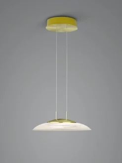 B-Leuchten FINDUS LED-Pendelleuchte 1flg gelb