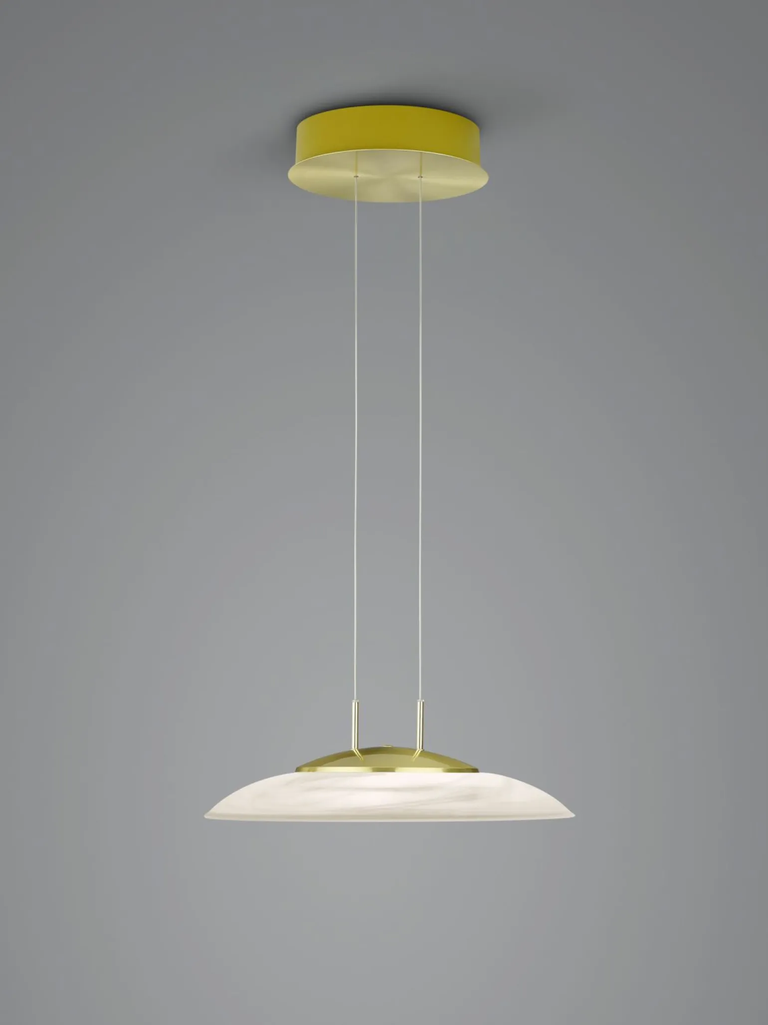 B-Leuchten FINDUS LED-Pendelleuchte 1flg gelb