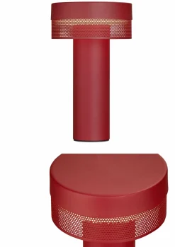 B-Leuchten LED - Akku - Tischleuchte 1flg rot