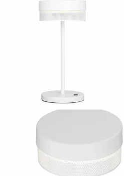 B-Leuchten LED - Akku - Tischleuchte 1flg weiß