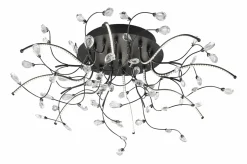 B-Leuchten LED-Deckenleuchte 8flg schwarz