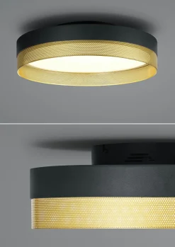 B-Leuchten LED-Deckenleuchte 1flg schwarz