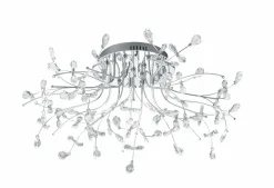 B-Leuchten LED-Deckenleuchte 8flg silberfarben