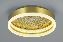 B-Leuchten LED-Deckenleuchte 1flg goldfarben