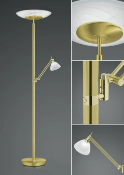 B-Leuchten LED-Stehleuchte 2flg gelb