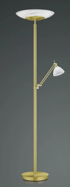 B-Leuchten LED-Stehleuchte 2flg gelb