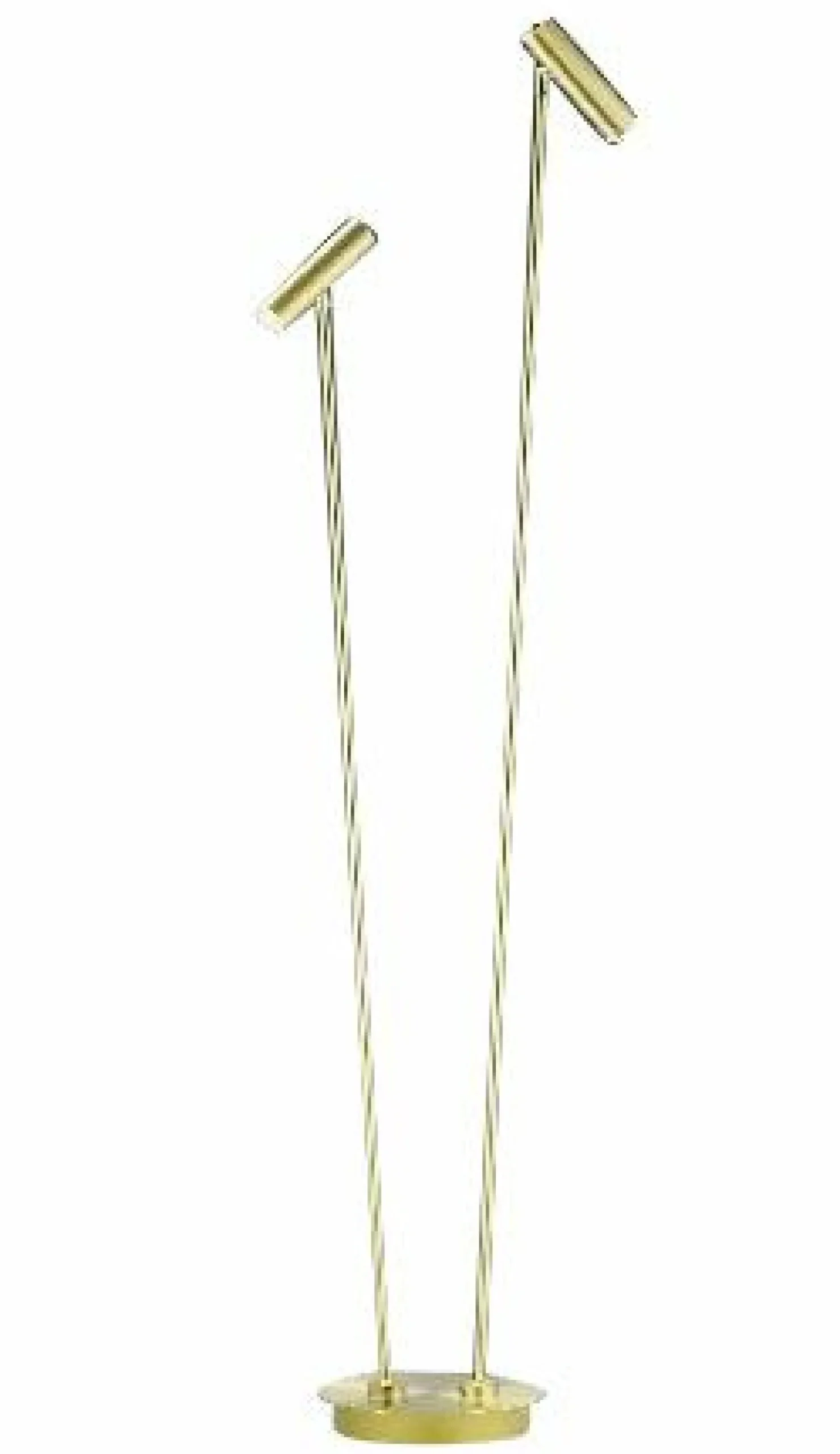 B-Leuchten LED-Stehleuchte 2flg gelb