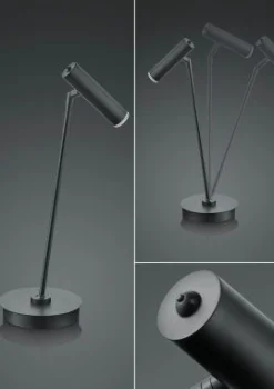 B-Leuchten LED-Tischleuchte 1flg schwarz