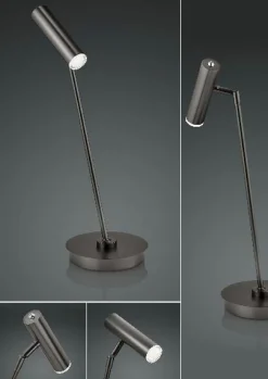 B-Leuchten LED-Tischleuchte 1flg grau