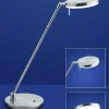 B-Leuchten LED-Tischleuchte 1flg silberfarben