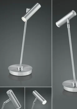 B-Leuchten LED-Tischleuchte 1flg silberfarben