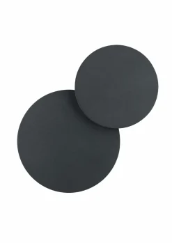 B-Leuchten LED-Wandleuchte 2flg schwarz