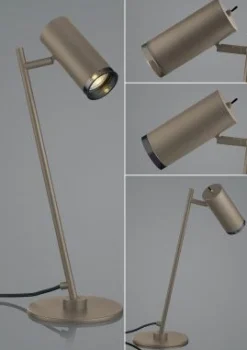 B-Leuchten Tischleuchte 1flg braun